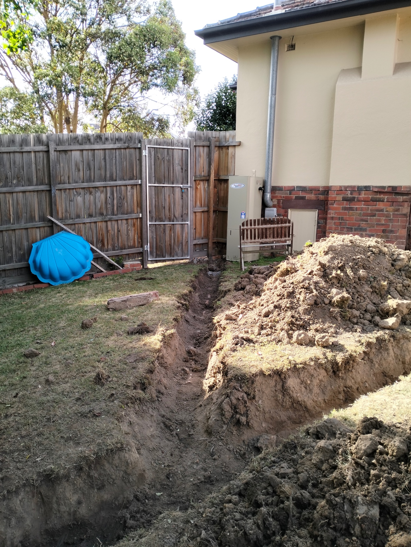 Trenching and drainage works
